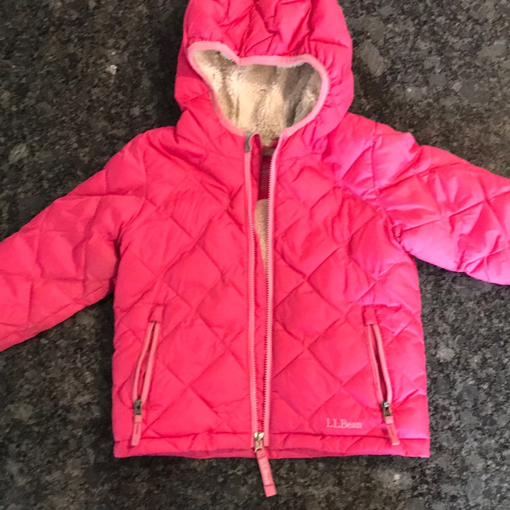 LL Bean Pink 12-18month winter coat